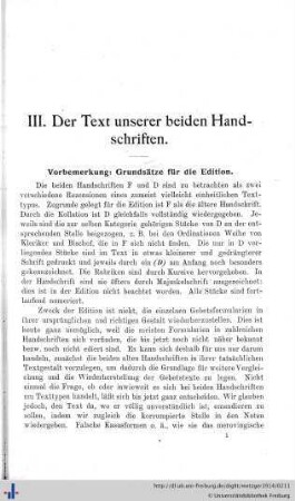 III. Der Text unserer beiden Hss.