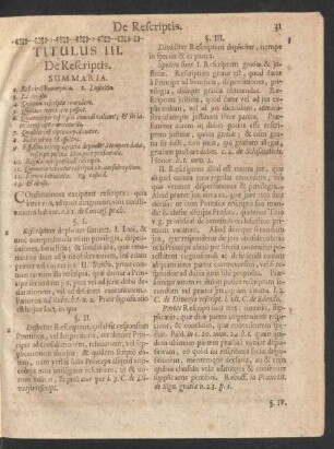 Titulus III. De Rescriptis