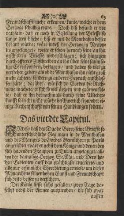 Das vierdte Capitul