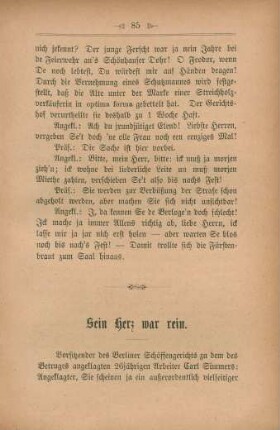 Sein Herz war rein