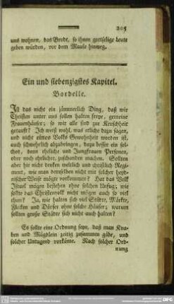 Ein und siebenzigstes Kapitel. Bordelle