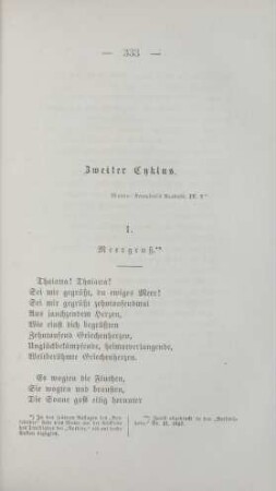 Zweiter Cyklus