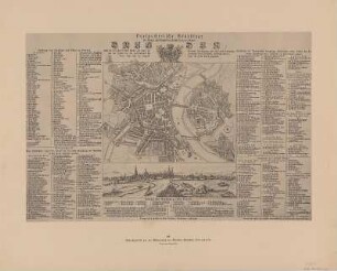 Pläne und Ansichten der Stadt aus den Jahren 1521 - 1898, Lichtdruck, 1898 : Atlas zur Geschichte Dresdens : Pläne und Ansichten der Stadt aus den Jahren 1521 - 1898 ; mit einem Abriß der geschichtlichen Ortskunde von Dresden / hrsg. von Otto Richter. - Dresden : Stengel & Markert , 1898. - 39 Bl. : Kt.