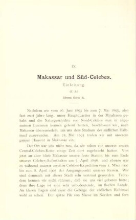 IX. Makassar und Süd-Celebes