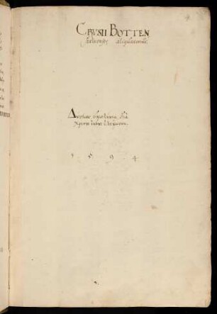 4r-5v, Crusii Bottenstainenses 1594.Genealogia