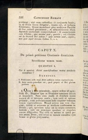 586-591, Caput X. De primâ petitione Orationis dominicae.