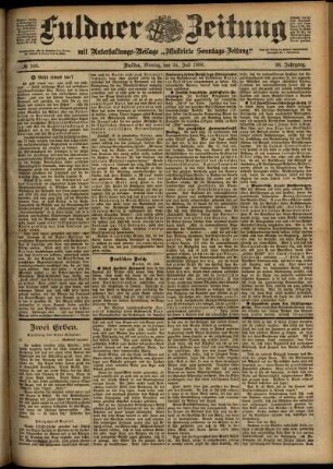 Ausgabe vom Montag, den 24. Juli 1899.