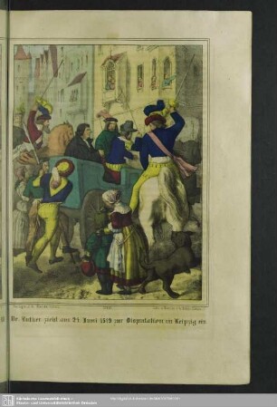 Dr. Luther zieht am 24. Juni 1519 zur Disputation in Leipzig ein