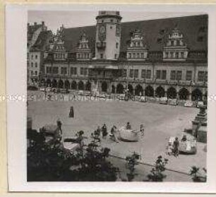 Leipzig, Marktplatz mit altem Rathaus