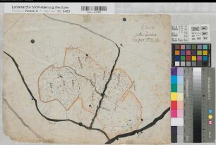 Ennepestraße (Emperstraße) (Gevelsberg - Hagen) Municipalität (Ortsplan) 1810 o.M. 35 x 45 kol. Skizze KSA Nr. 180