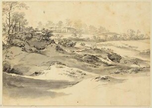 Landschaft mit Bauernhof