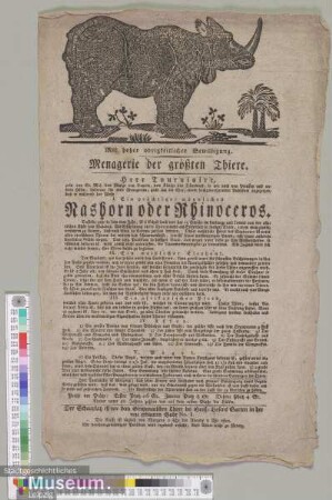 Menagerie der größten Thiere