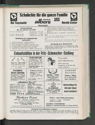 Rentenzahlung für den Monat Juli 1976
