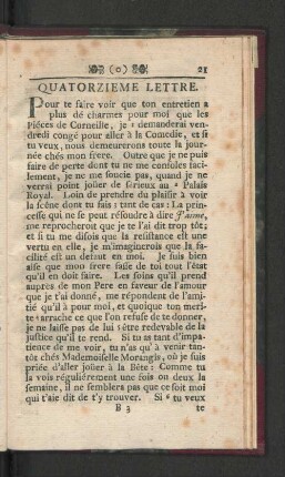 [Quatorzieme Lettre. - Vingt et septieme Lettre.]
