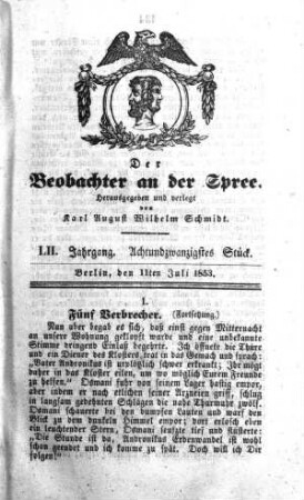 28. Stück, 11. Juli 1853