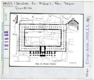 Arles: Römisches Forum, Grundriss