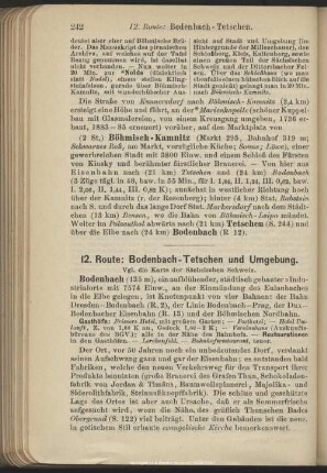 12. Route: Bodenbach-Tetschen und Umgebung