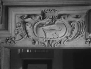 Hund mit brennender Fackel, das Symbol des heiligen Dominikus