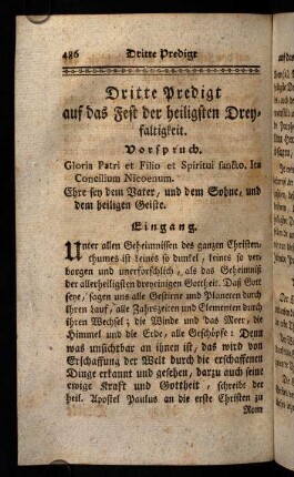 486-497, Dritte Predigt.