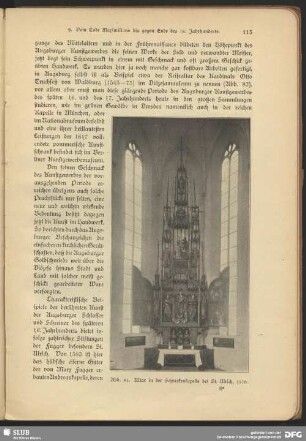 Altar in der Schneckenkapelle bei St. Ulrich, 1570