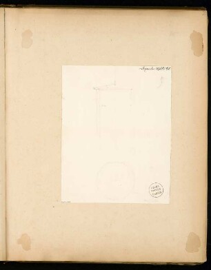 Wasserturm Monatskonkurrenz Dezember 1875: Grundriss, Querschnitt