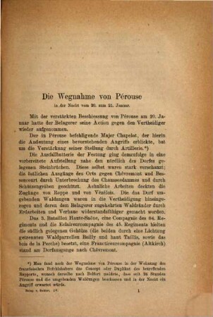 Die Belagerung von Belfort im Jahre 1870 / 71 : von A. Castenholz. Im Auftrage der K. General-Inspection der Artillerie, unter besonderer Berücksichtigung der artillerist. Verhältnisse und mit Benutzung dienstlicher Quellen bearbeitet. (Text), 4
