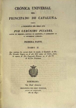 Crónica universal del Principado de Cataluña. 2
