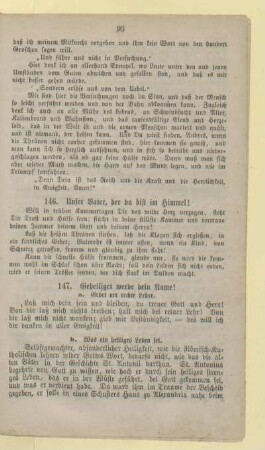147. Geheiliget werde dein Name!