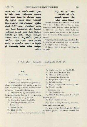 3. Philosophie - Grammatik - Lexikographie Nr. 88-101