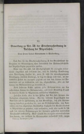 XI. Zur Lehre von der Richtigkeitsbeschwerde