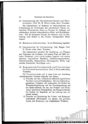 16. Maschinen-Laboratorium