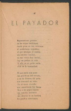 El payador