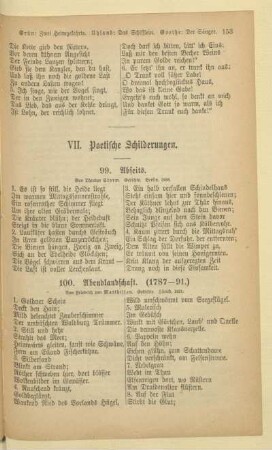 VII. Poetische Schilderungen