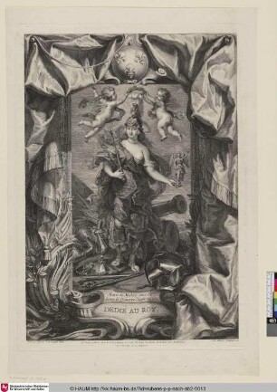 Marie de Medicis, sous la forme de Minerve
