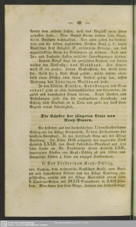 Die Länder der jüngeren Linie von Reuß-Plauen