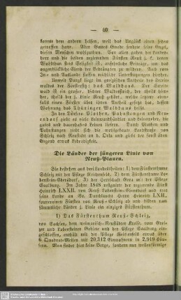 Die Länder der jüngeren Linie von Reuß-Plauen