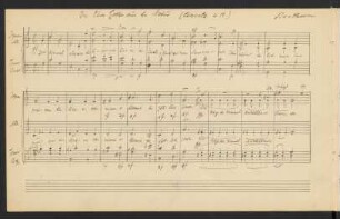 Die Ehre Gottes aus der Natur. Arr; Coro; LvBWV op. 48/4; KinB 46/4; op. 48/4