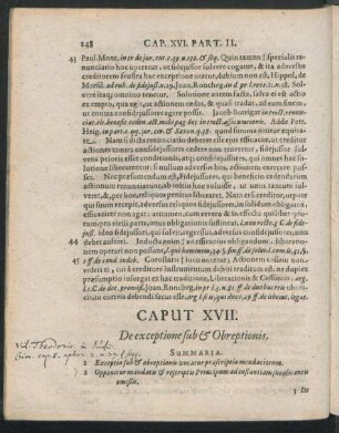 Caput XVII. De exceptione sub & Obreptionis