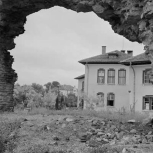 Blick auf ein Wohnhaus