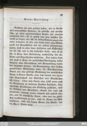 Vierte Vorlesung.