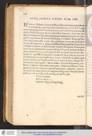 118. Henricus CXVIII. Rom. Imp.