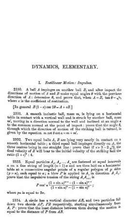 Dynamics, Elementary.