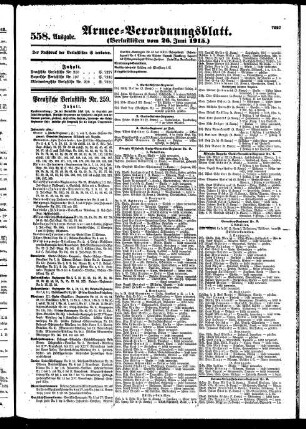 558.Ausgabe. Samstag, 26. Juni 1915