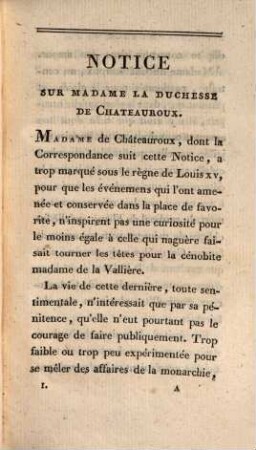 Correspondance inédite de Mme. Chateauroux ... avec le duc de Richelieu ..., 1