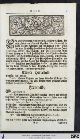 Closter Herrenalb; Frauenalb.