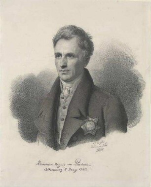 Bildnis Lindenau, Bernhard August von (1779-1854), Jurist, Politiker, Astronom