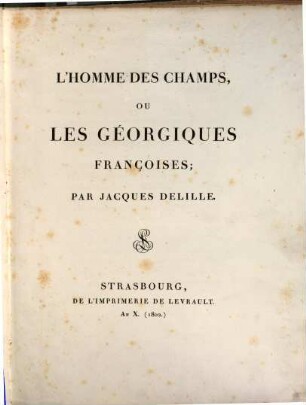 L' homme des champs