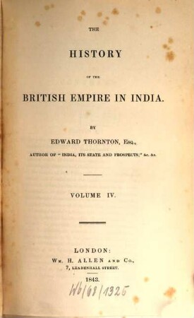 The history of the British Empire in India, 4