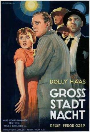 Filmplakatentwurf für "Großstadtnacht" (1932)