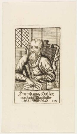 Hanns Haller, 1478 Kirchenmeister bei Sankt Sebald in Nürnberg